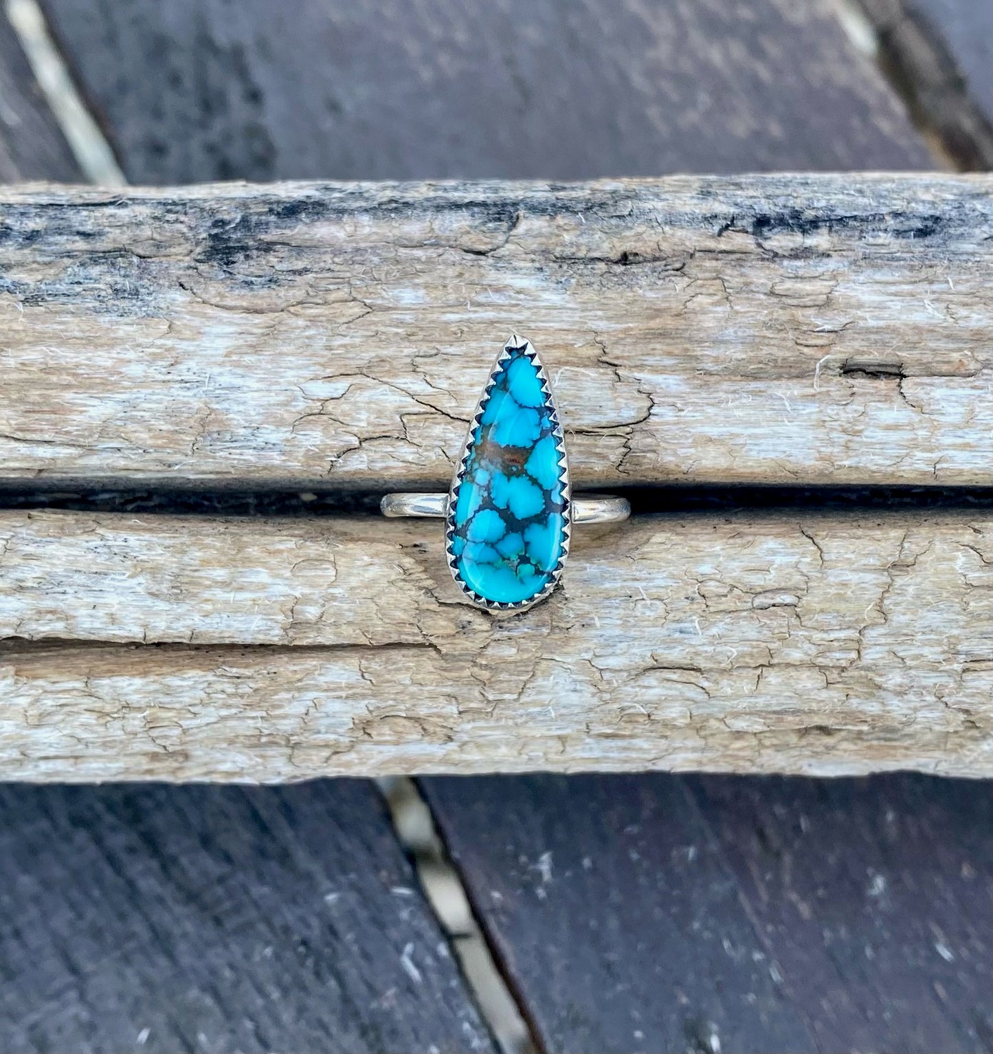 Blue moon turquoise ring