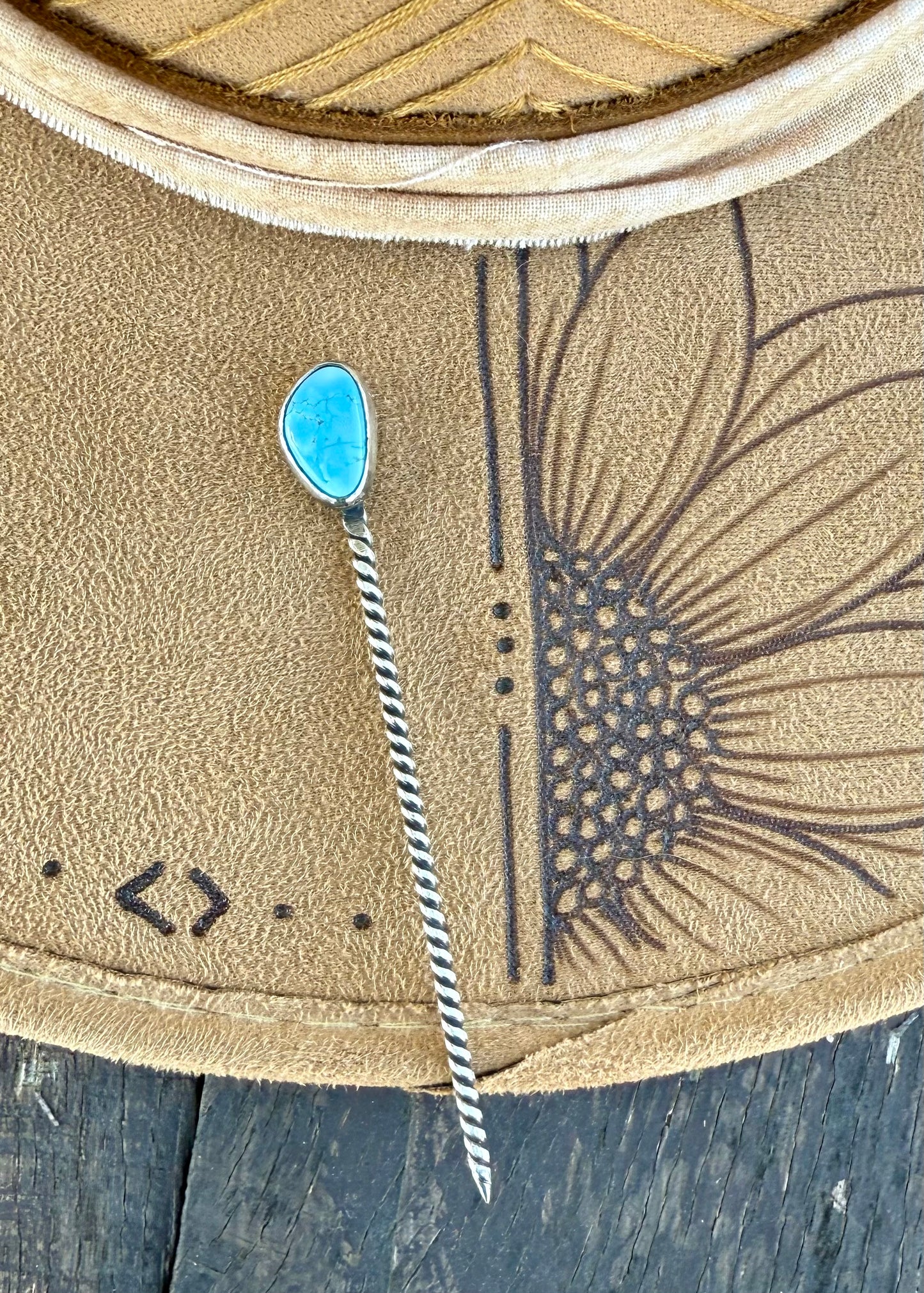 Golden Hills Turquoise Hat Pin