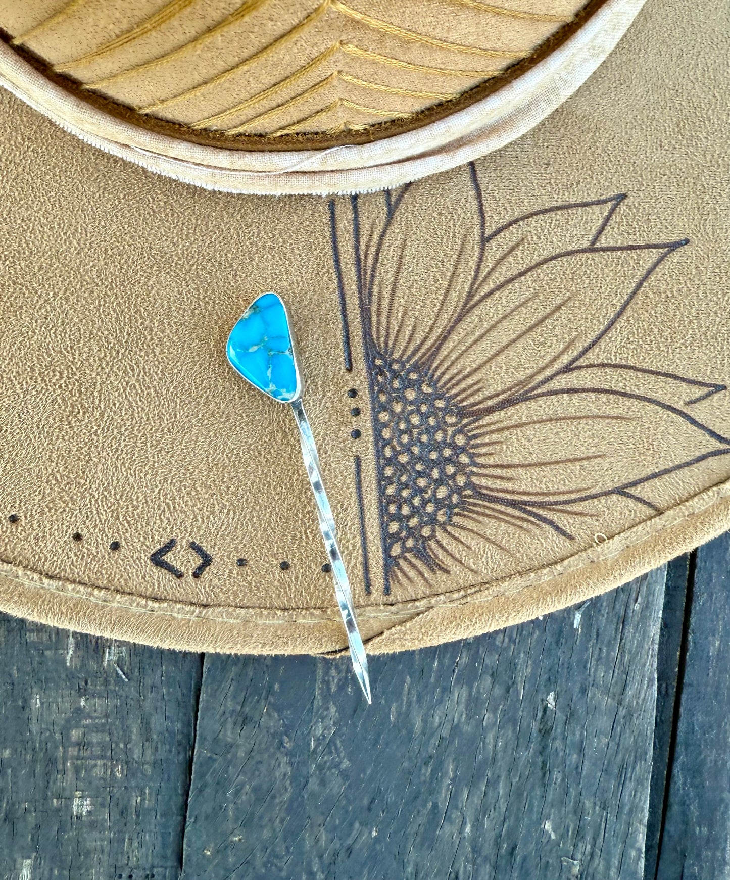 Kingman Turquoise Hat Pin