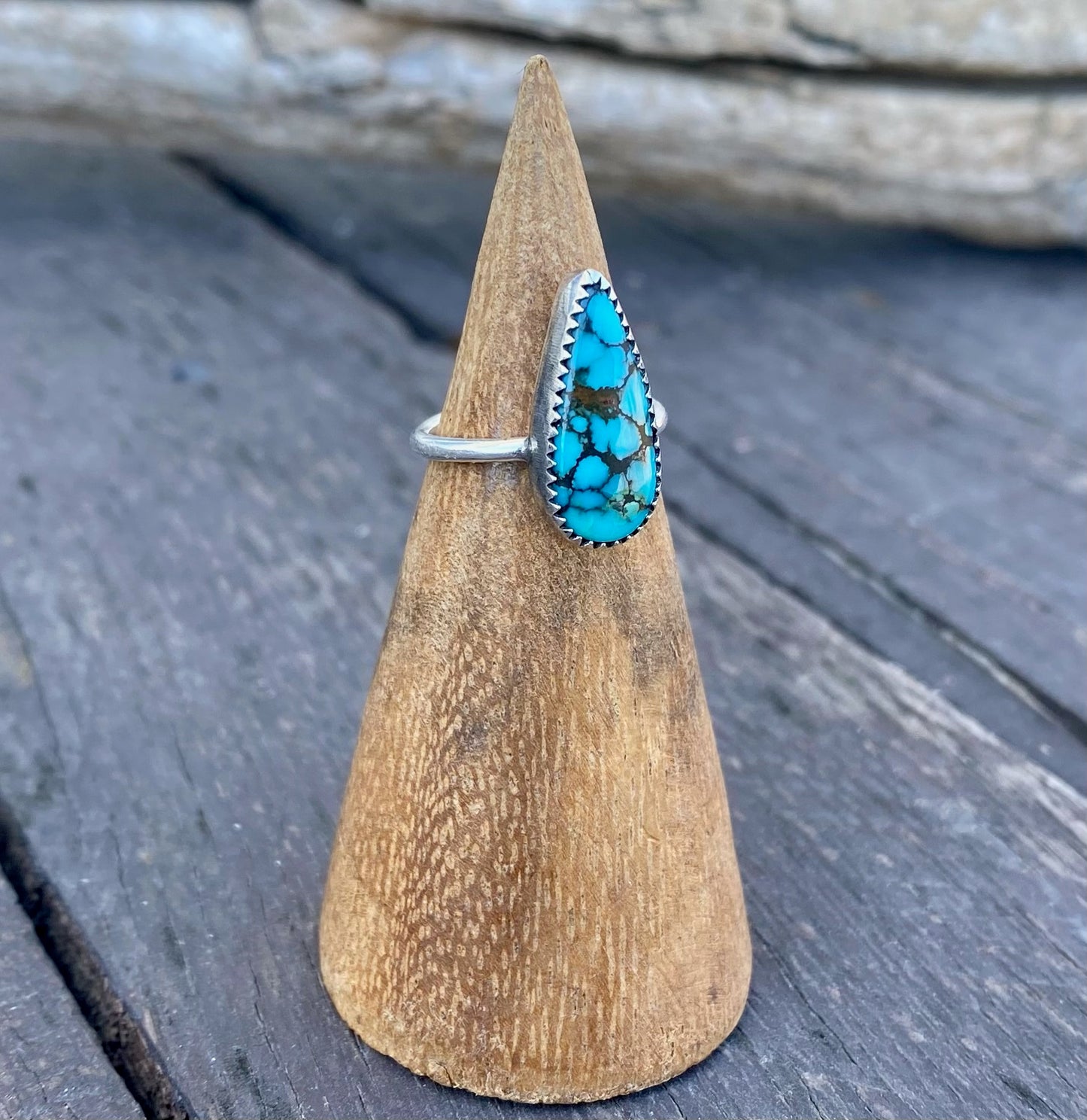 Blue moon turquoise ring