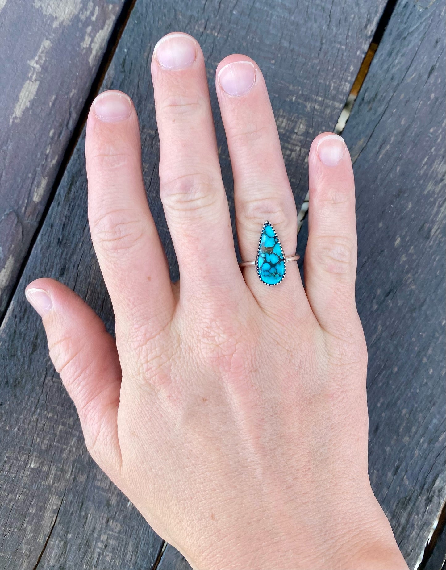 Blue moon turquoise ring