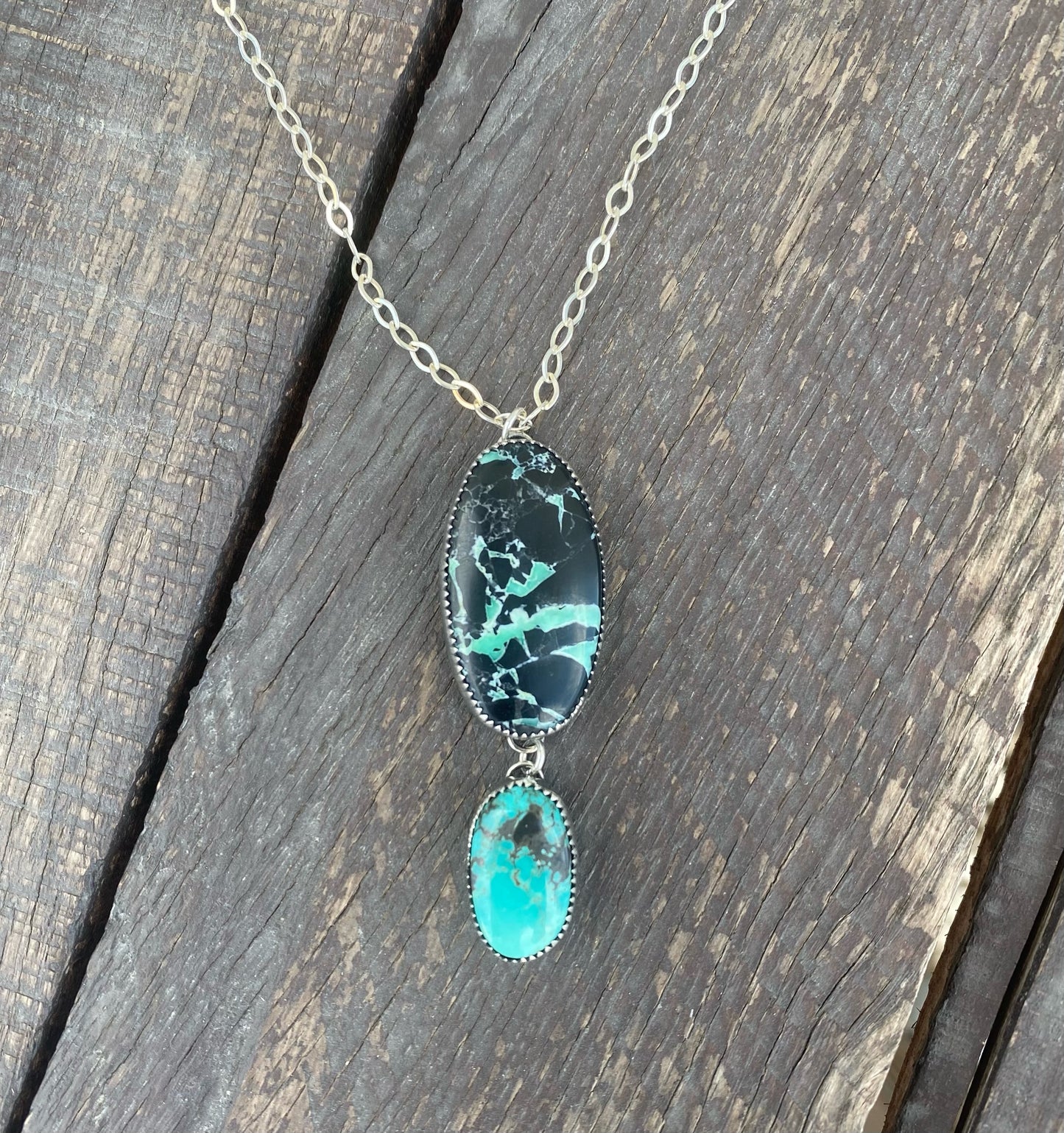 Black Jack & Carico Lake Turquoise Necklace