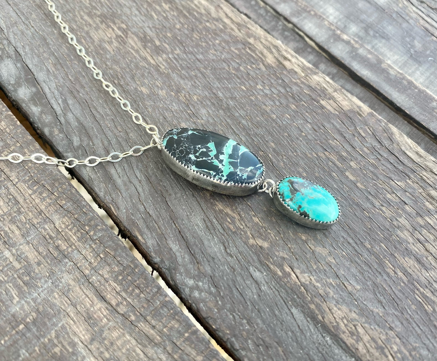 Black Jack & Carico Lake Turquoise Necklace