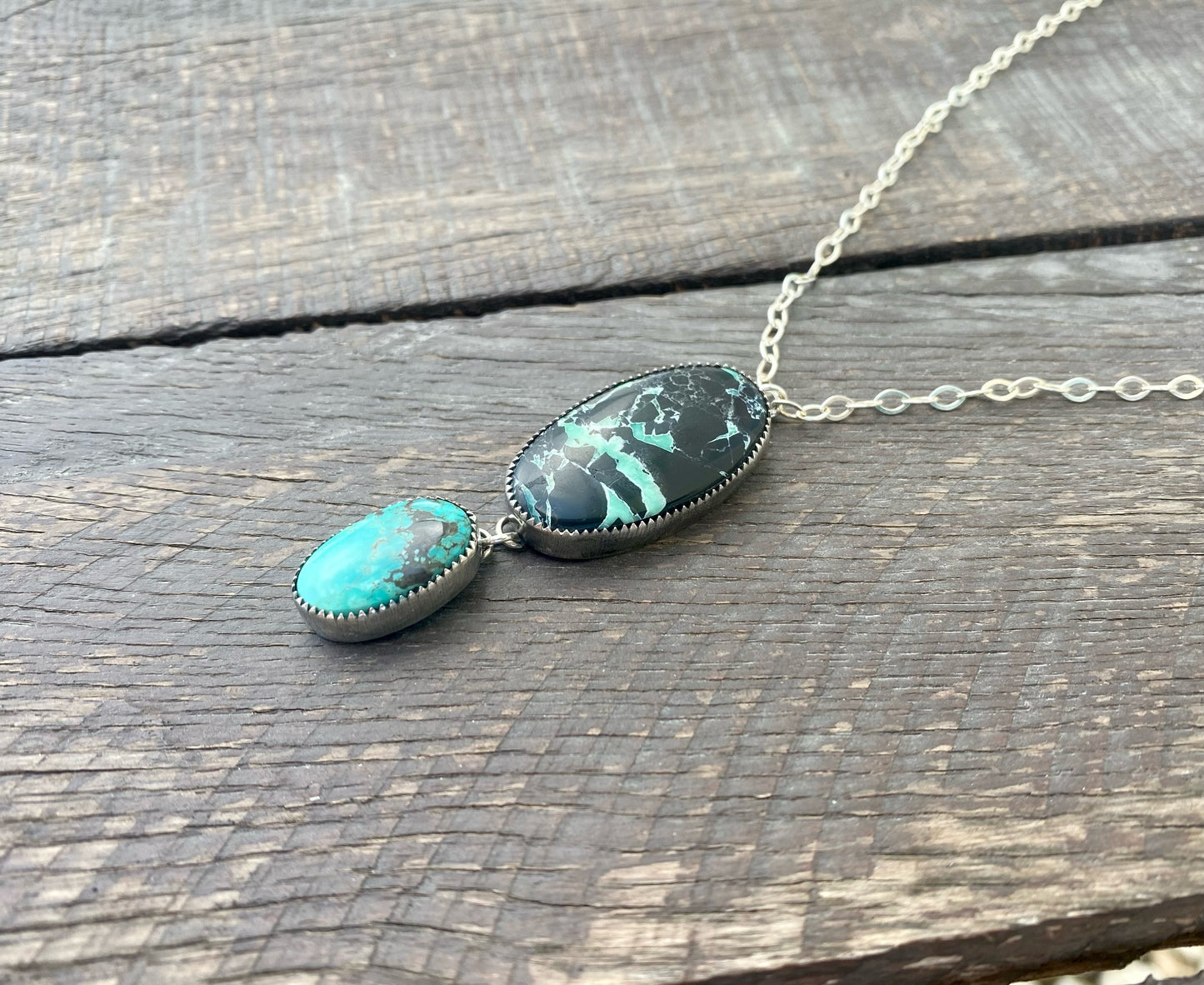 Black Jack & Carico Lake Turquoise Necklace