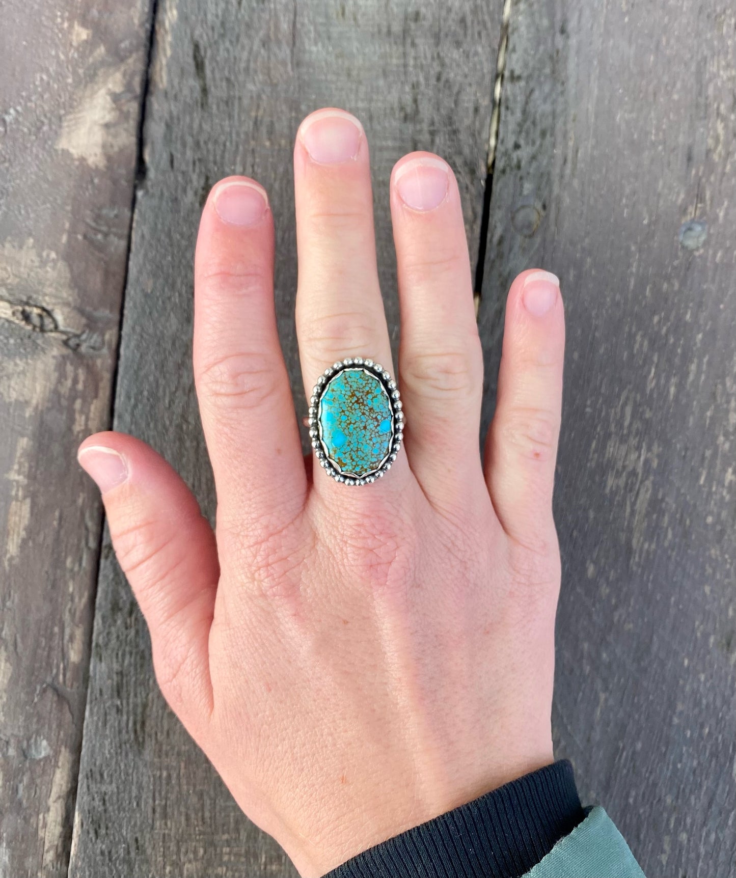 Number 8 Turquoise Ring