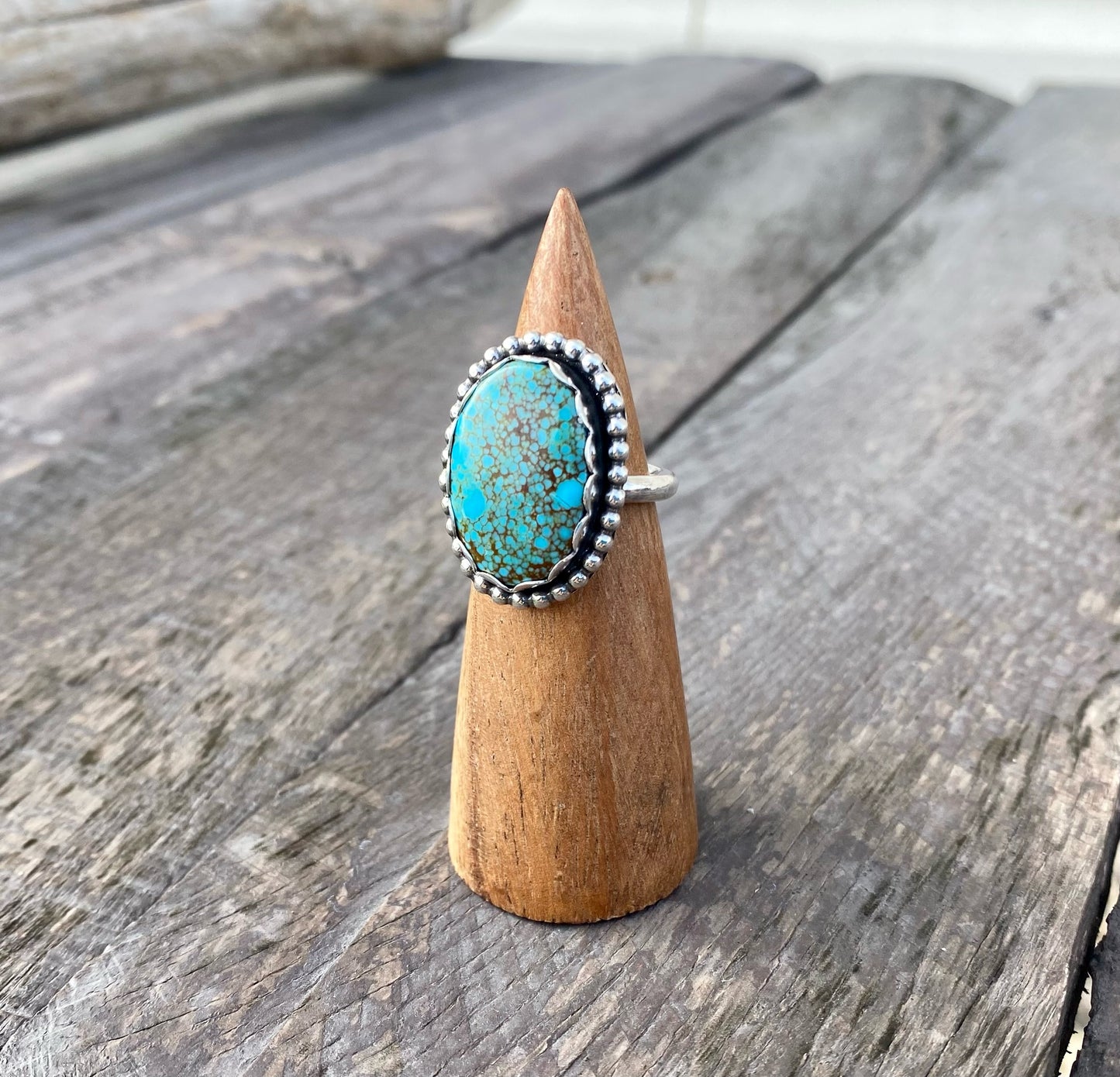 Number 8 Turquoise Ring