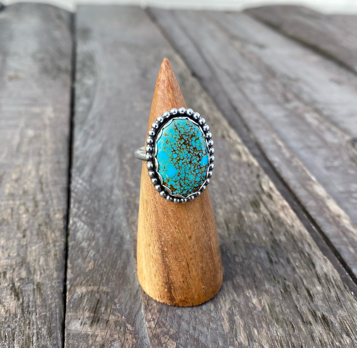 Number 8 Turquoise Ring