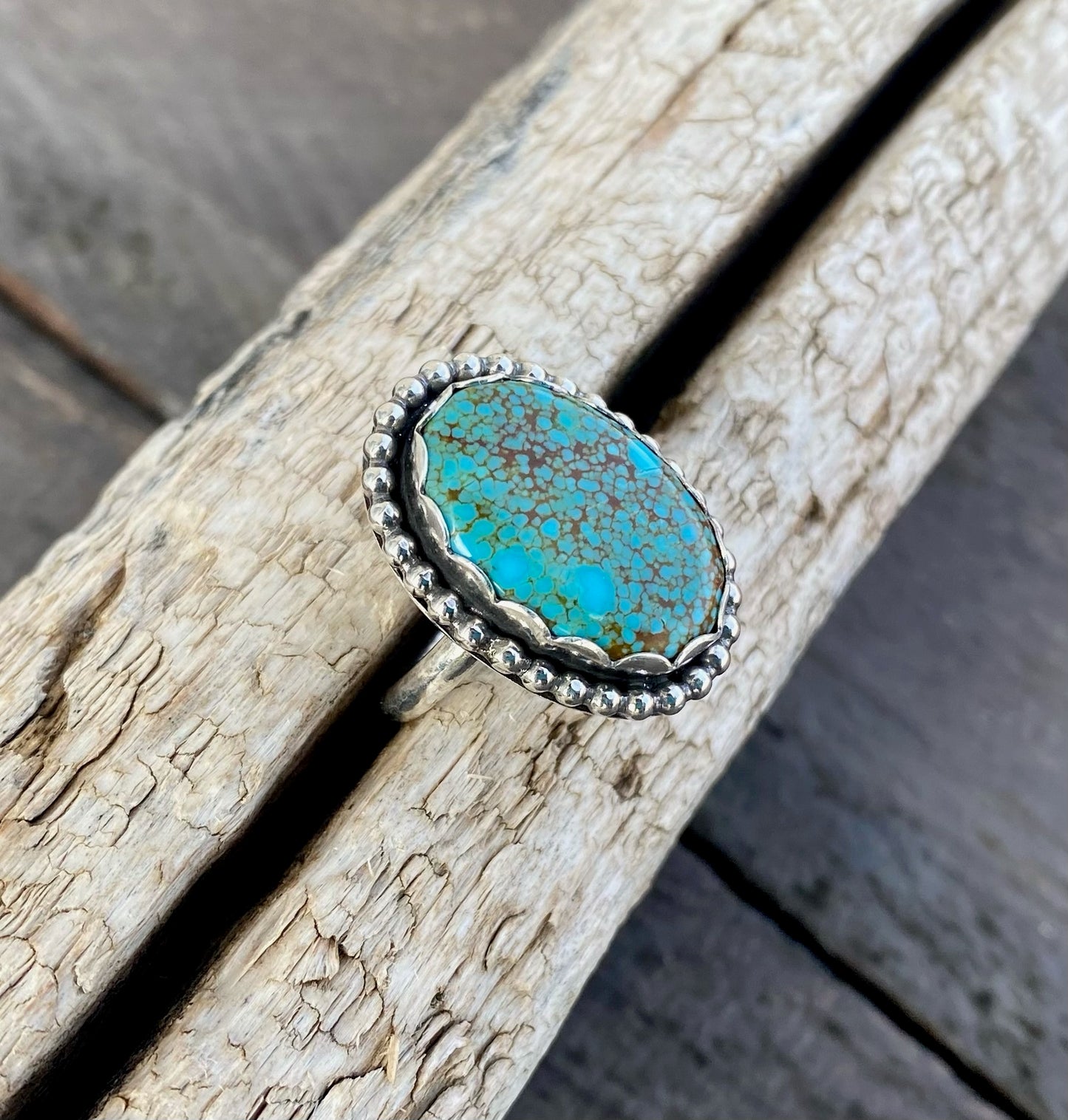 Number 8 Turquoise Ring