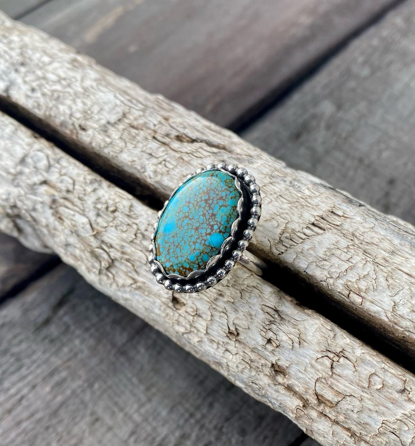 Number 8 Turquoise Ring