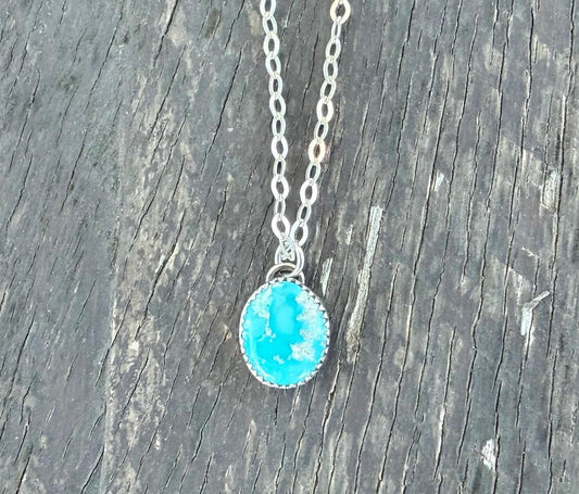Dainty Blue Ridge Turquoise Necklace