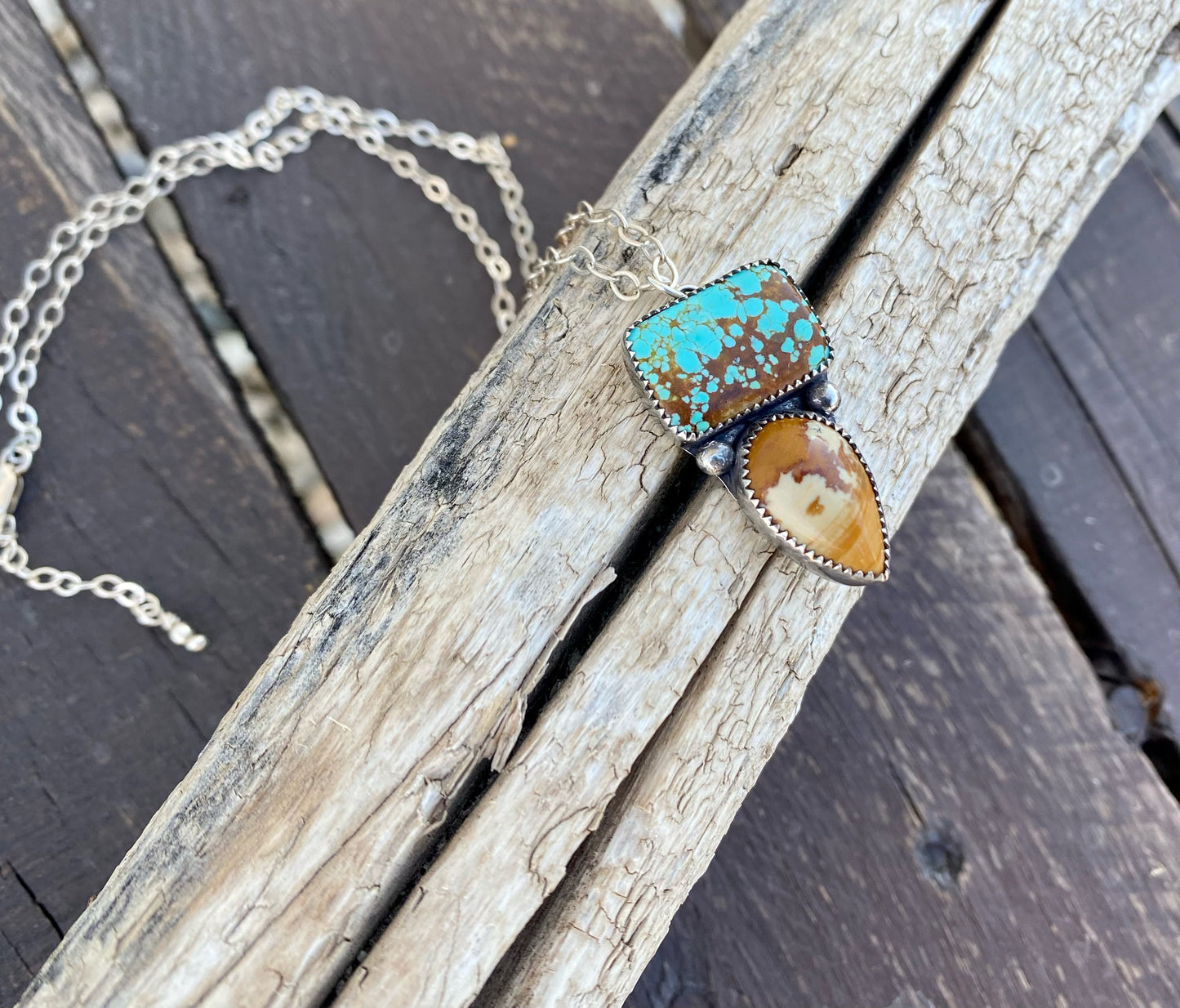 #8 Turquoise & Owyhee Picture Jasper Necklace