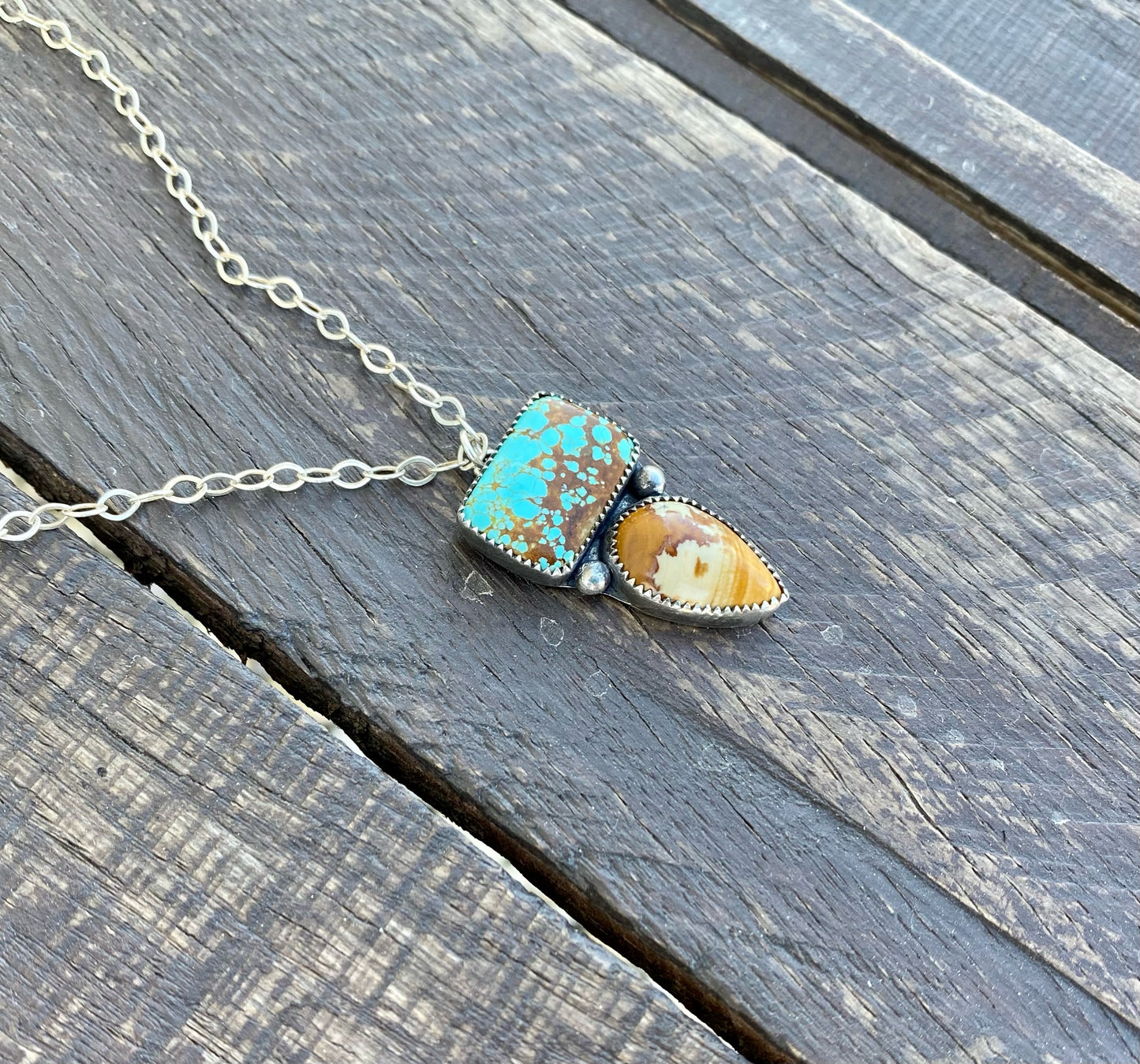 #8 Turquoise & Owyhee Picture Jasper Necklace