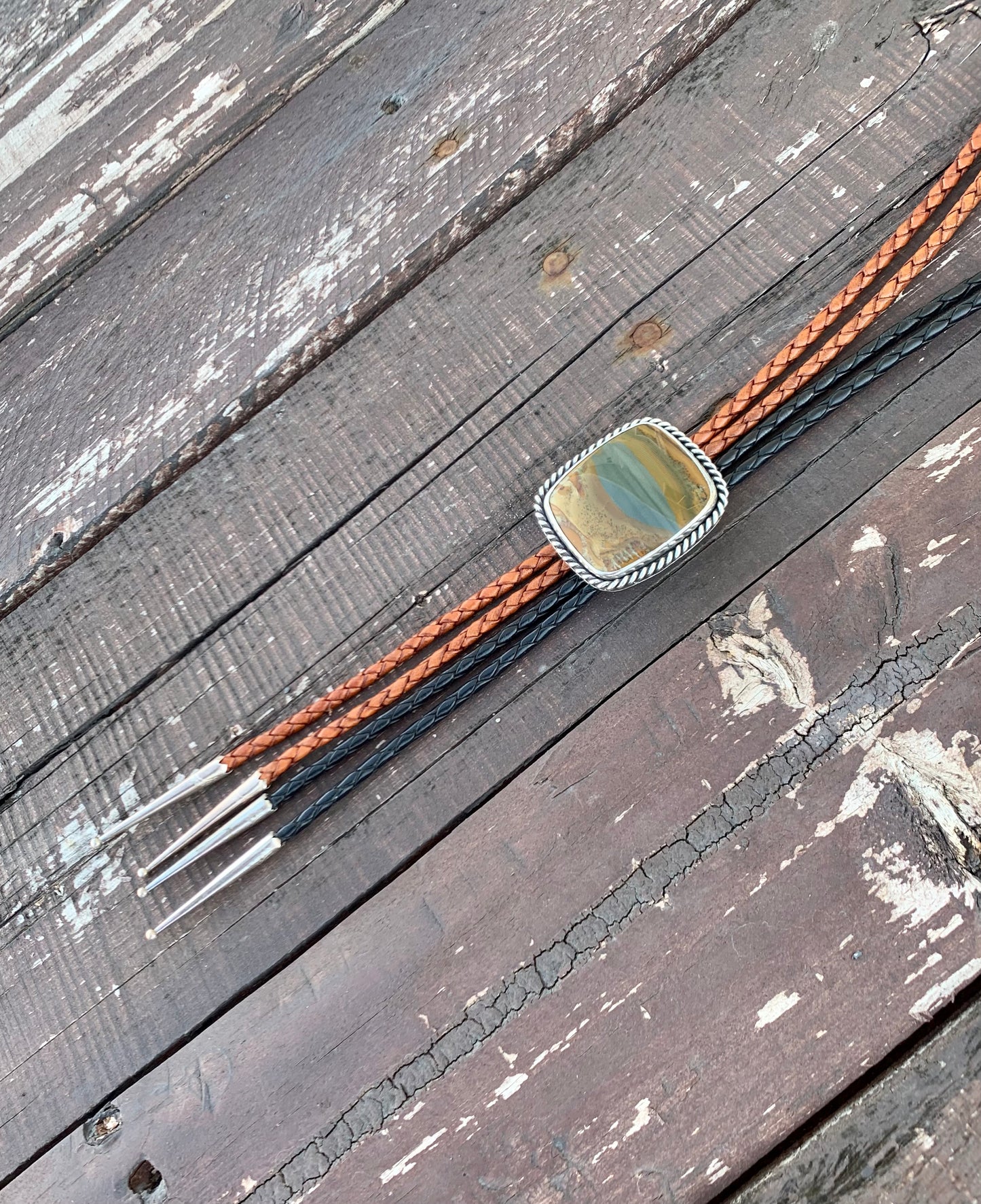 Owyhee Picture Jasper Bolo Tie