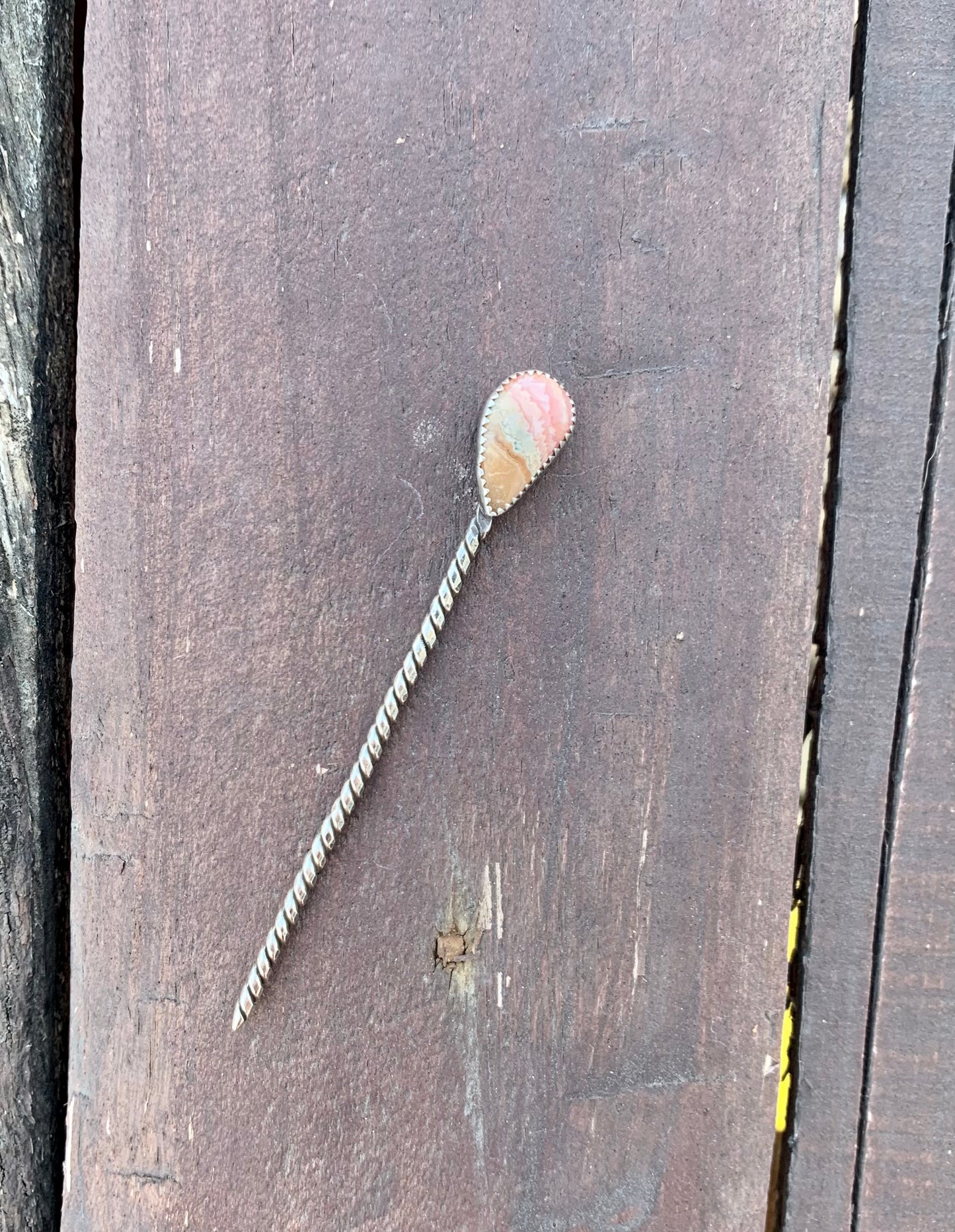 Rhodochrosite Hat Pin