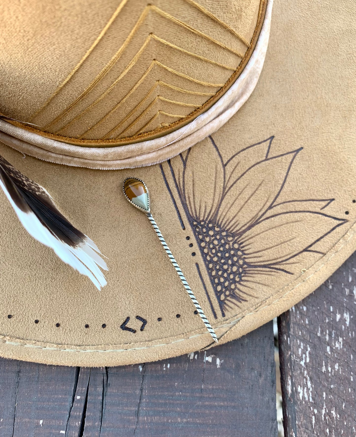 Owyhee Picture Jasper Hat Pin