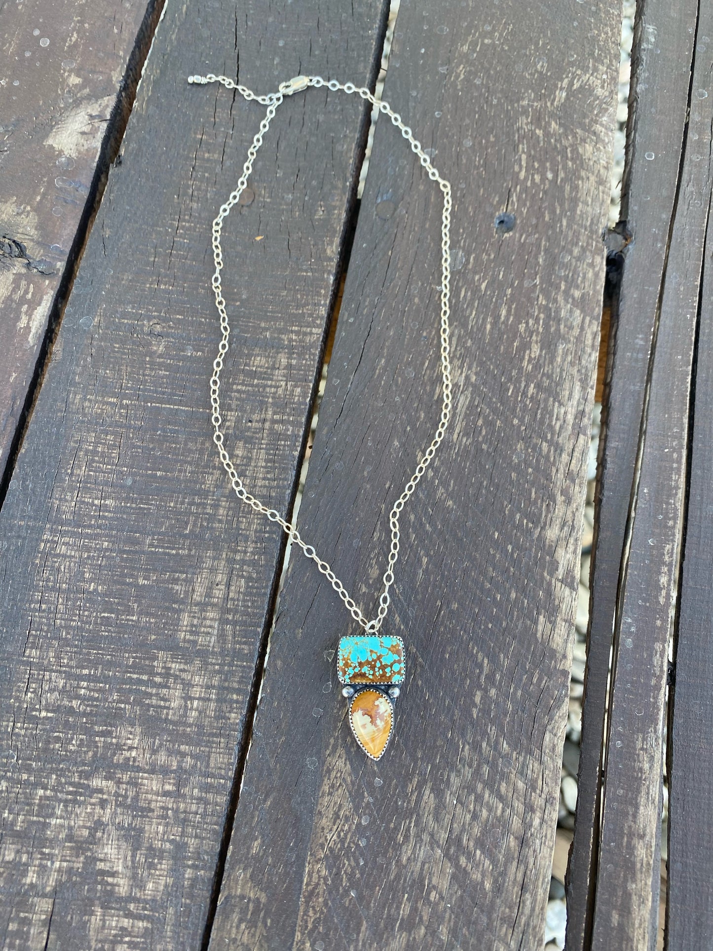 #8 Turquoise & Owyhee Picture Jasper Necklace