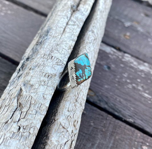 #8 Turquoise Stamped Ring