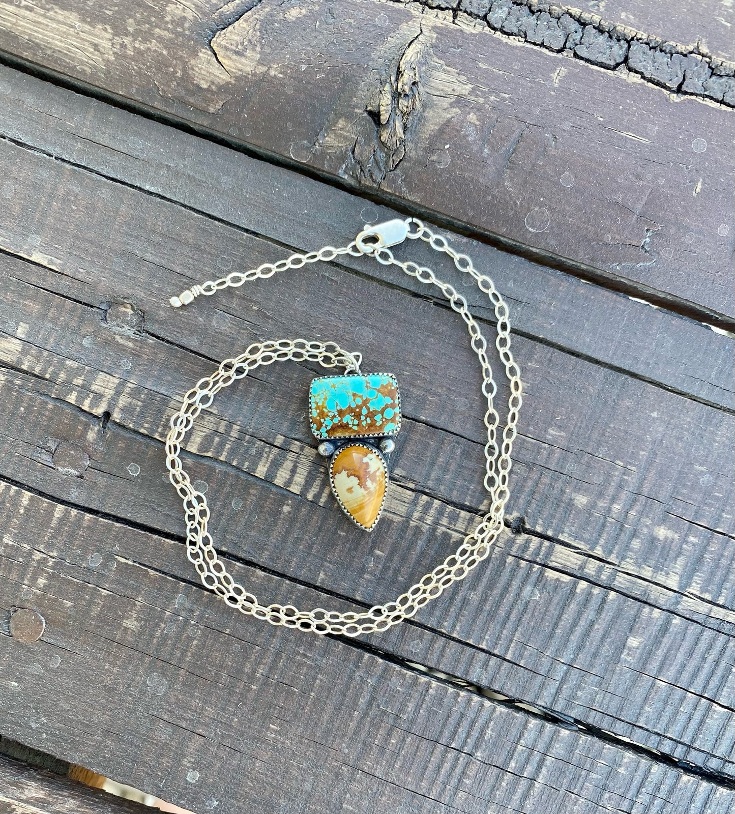 #8 Turquoise & Owyhee Picture Jasper Necklace