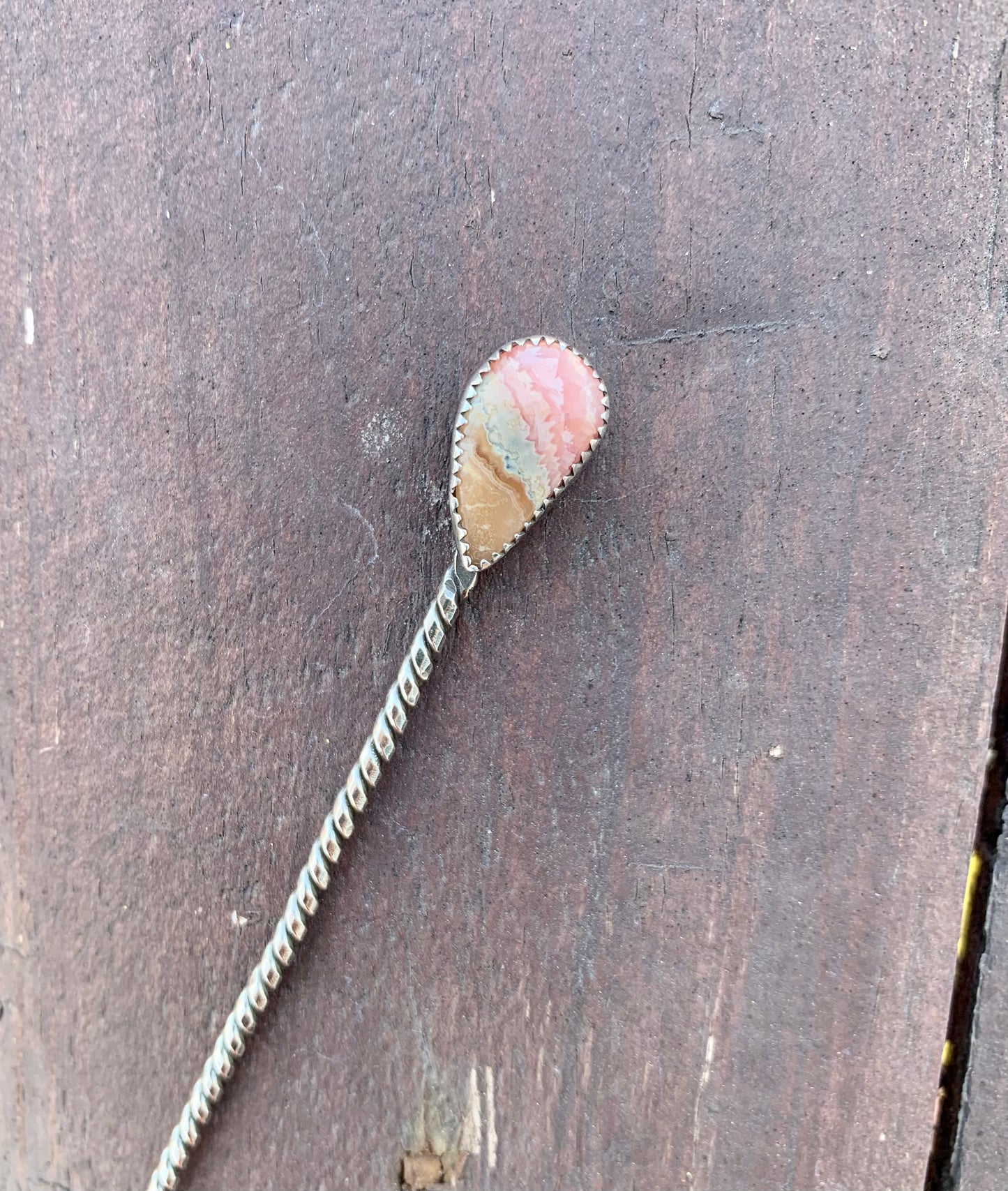 Rhodochrosite Hat Pin