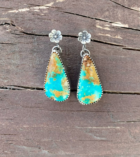 Easter Blue Turquoise Earrings