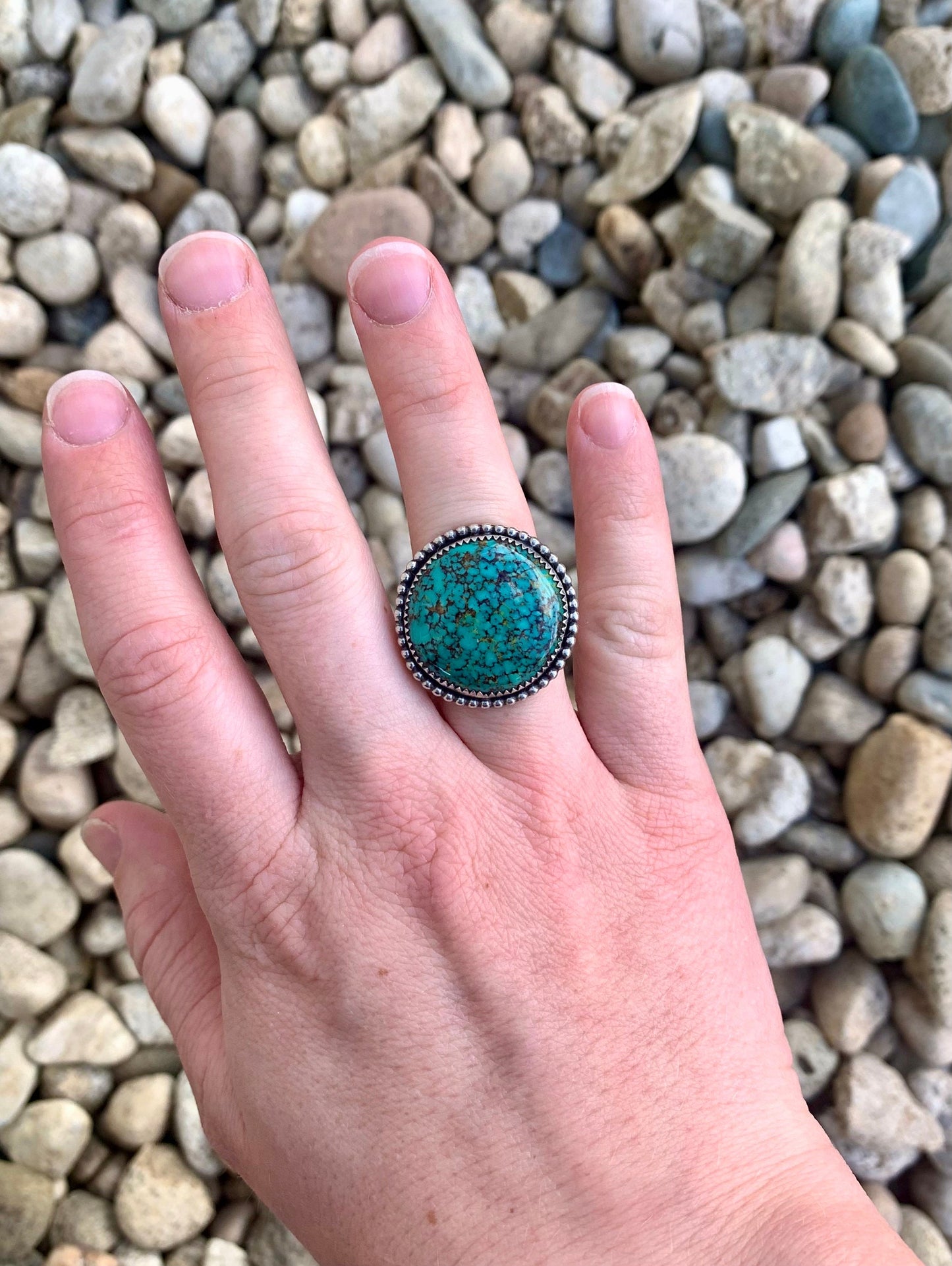 Bold Kingman Turquoise Ring