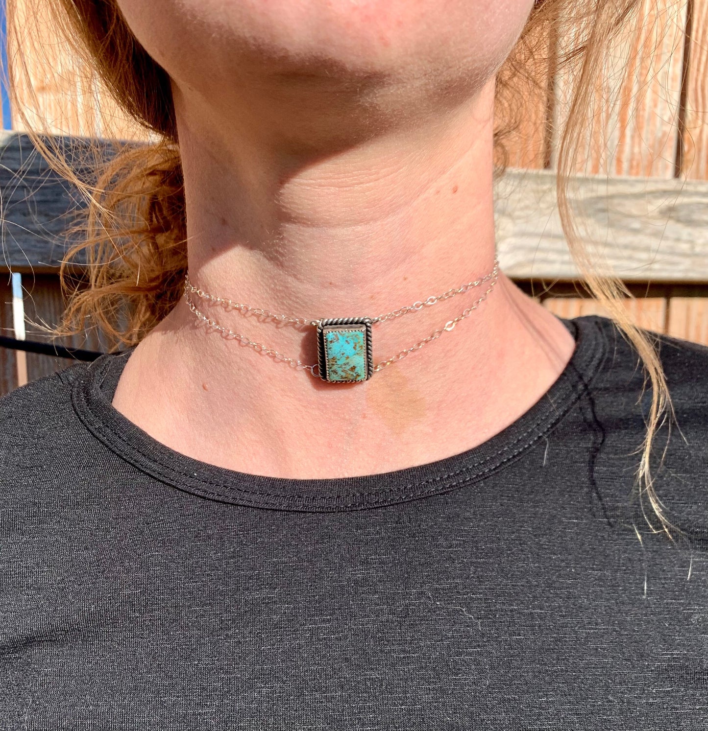 High Grade Rising Phoenix Turquoise Choker