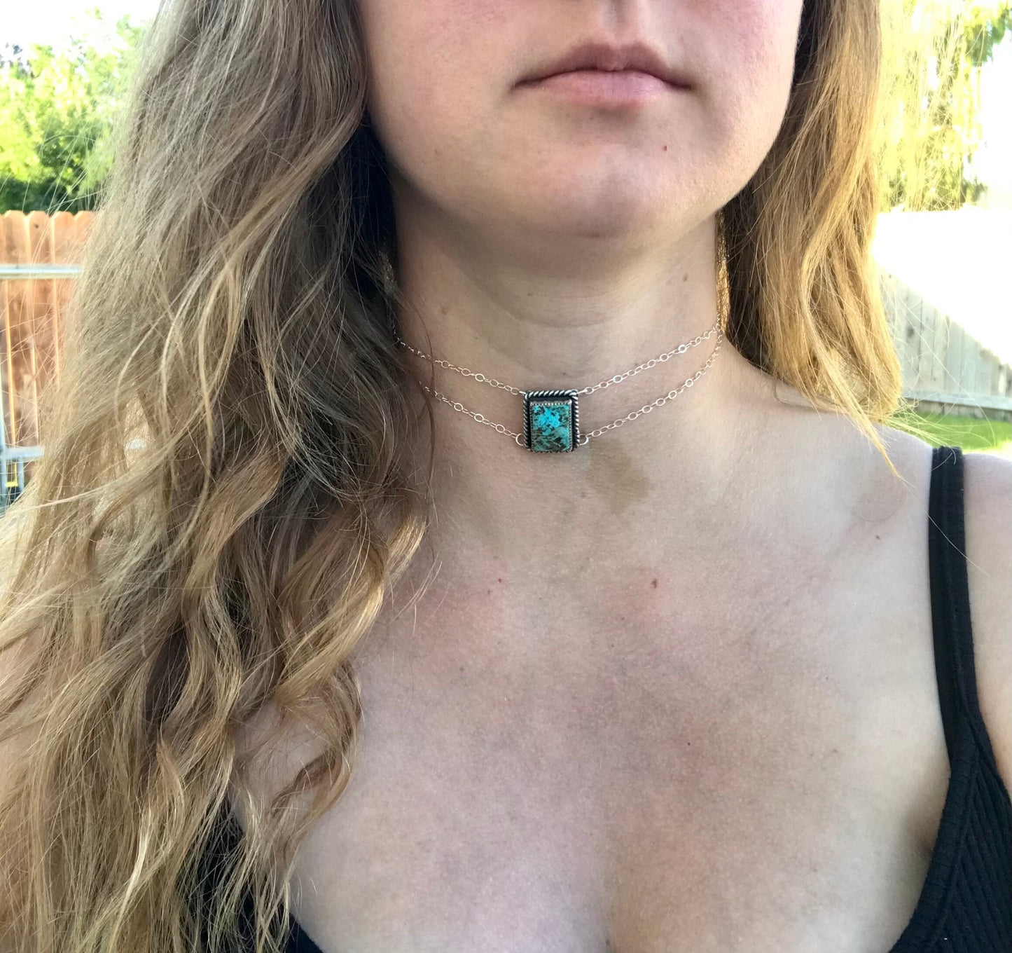 High Grade Rising Phoenix Turquoise Choker