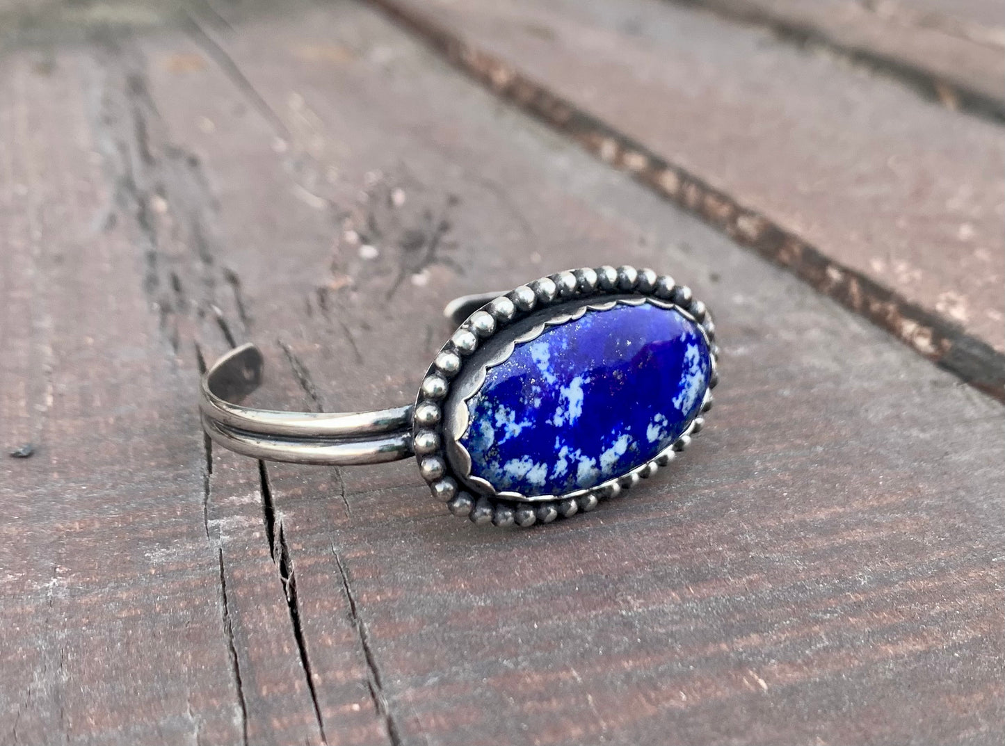 Blue Lapis Cuff / Bangle