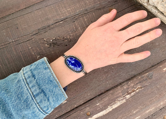 Blue Lapis Cuff / Bangle