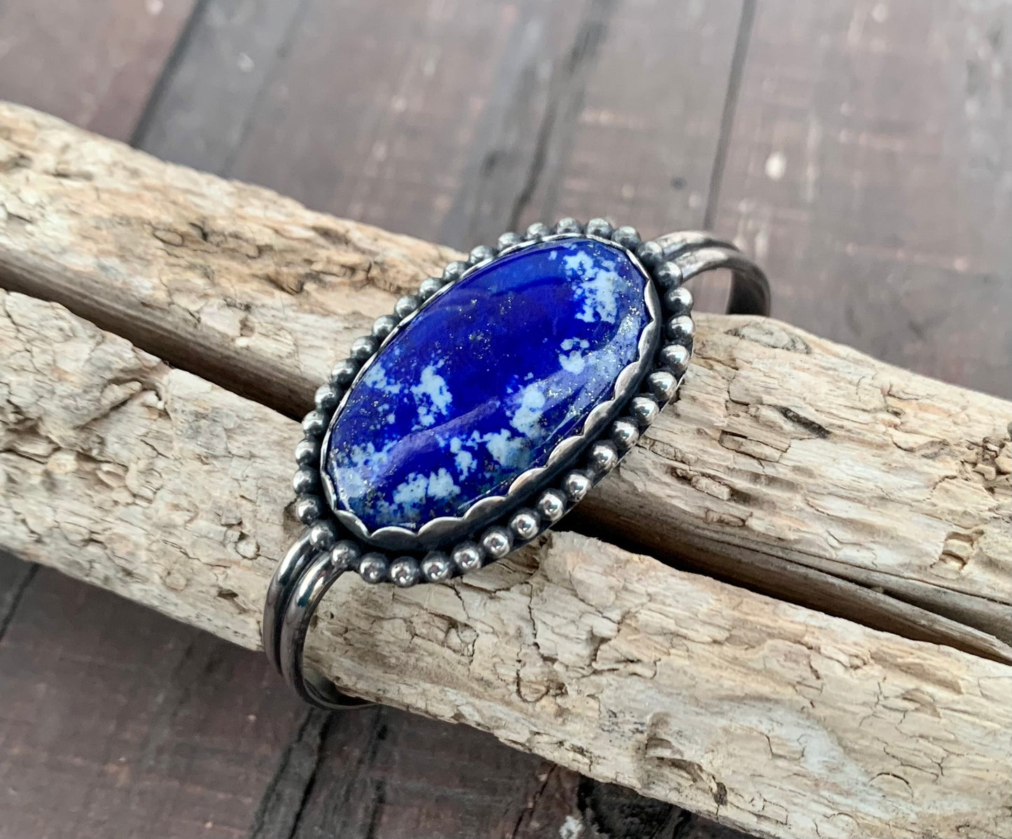 Blue Lapis Cuff / Bangle