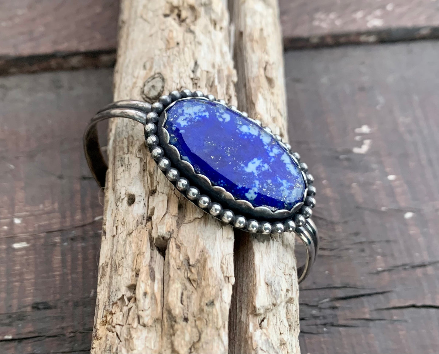 Blue Lapis Cuff / Bangle