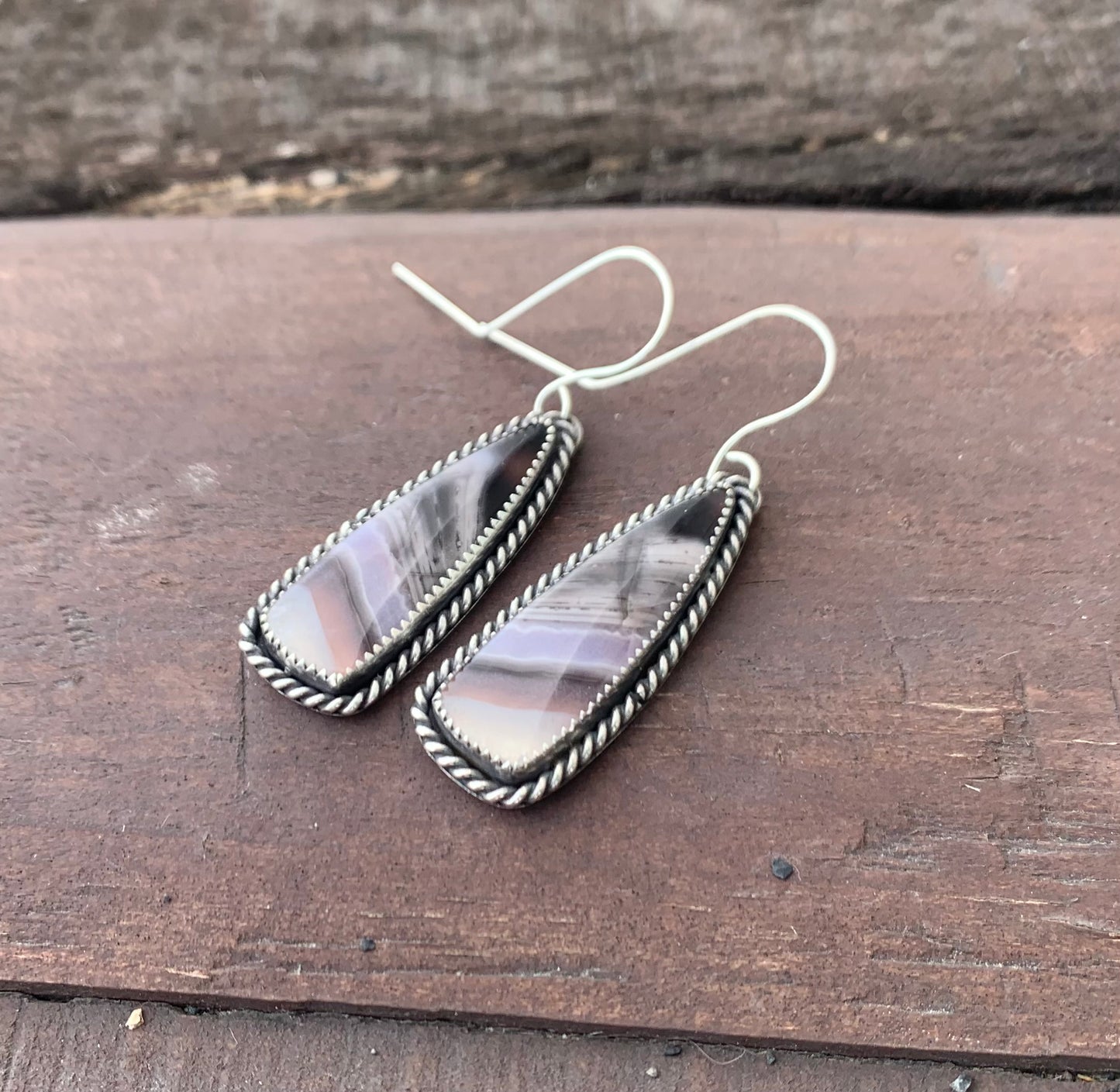 Purple Passion Agate Earrings