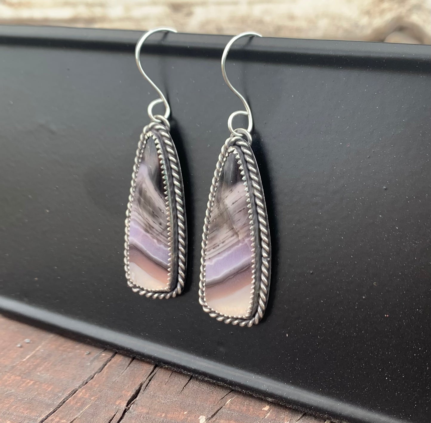 Purple Passion Agate Earrings